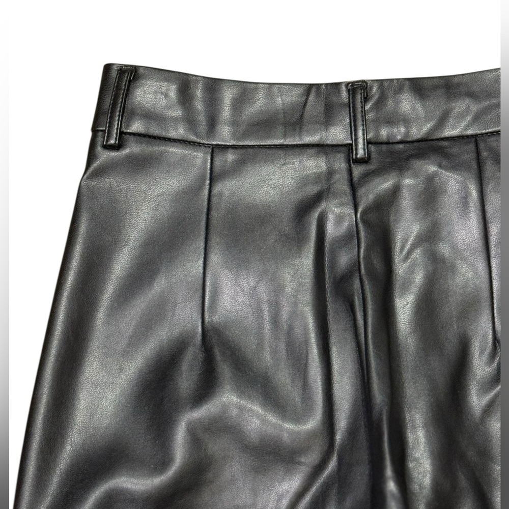 NWT - White Fox You’ve Got It Faux Leather Pants in Black Size XS - Picture 7 of 9